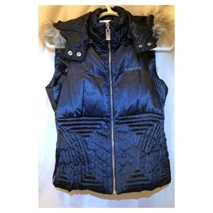 BEBE vest with removable hood black